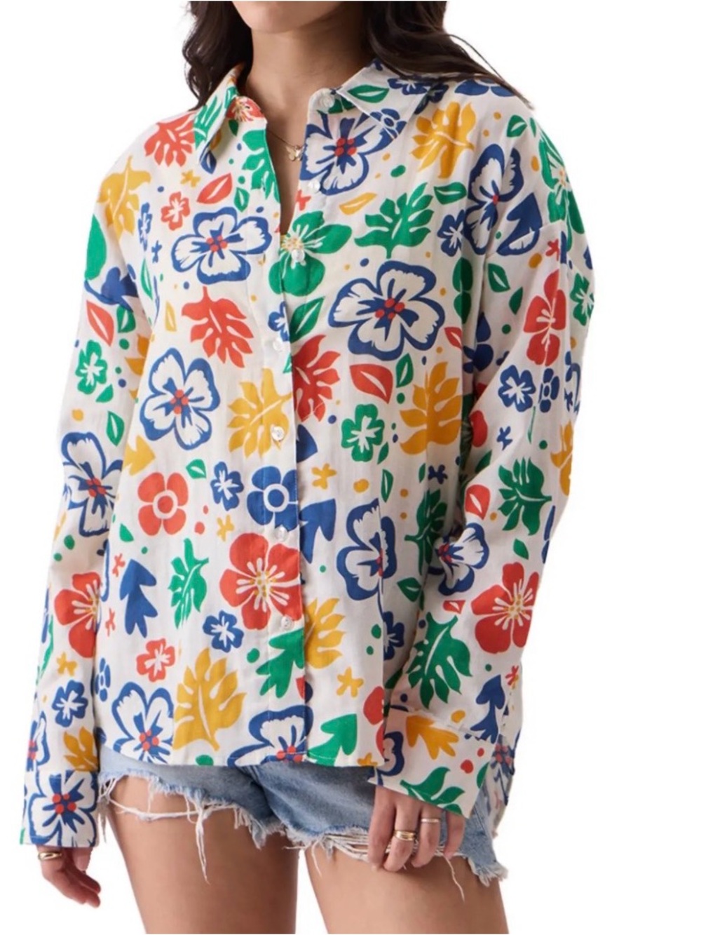 The Souled Store Shirt Multicolor Floral (SKU629)